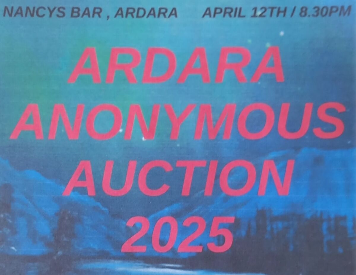 Ardara Anonymous Art Auction 2025