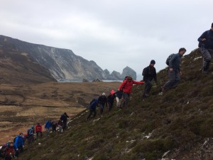 Climbing out of Glenlough