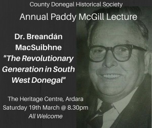 Paddy McGill lecture