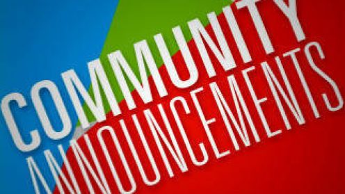 Community Notices 22nd November, 2017