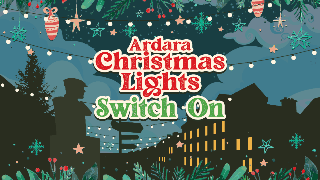 Ardara Christmas Lights Switch On