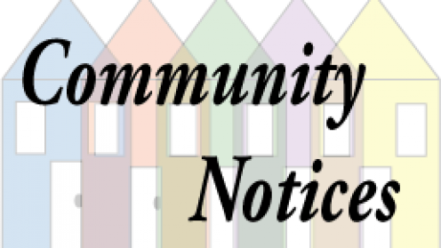 Community Notices, Monday 23rd October, 2017