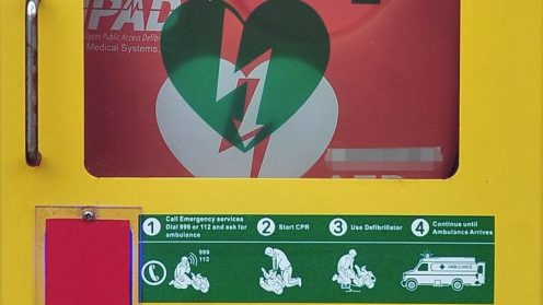 Defibrillator Box at the Chemist Awaiting Repair