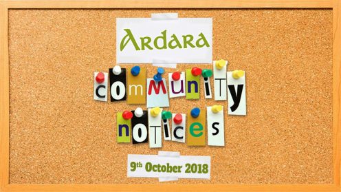 Community Notices 9th October 2018