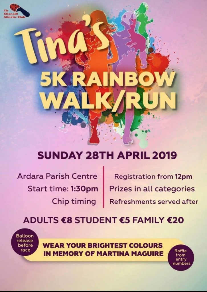 Tina's 5k Rainbow walk/run